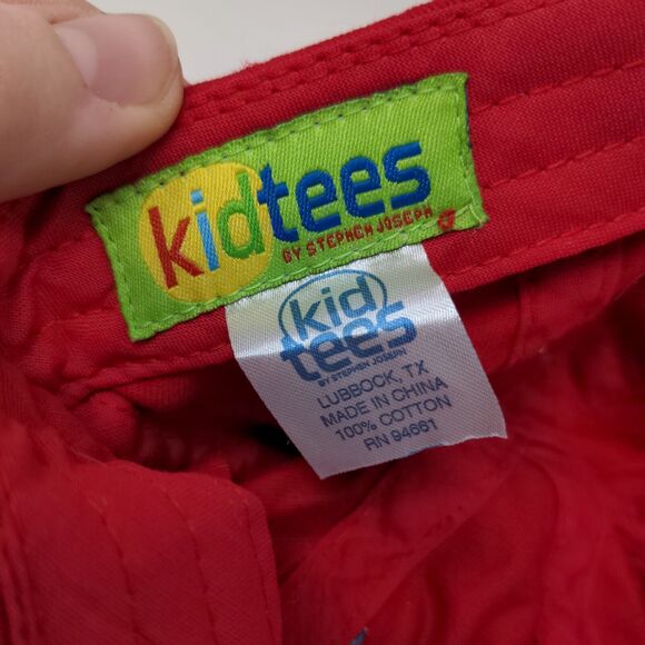 Kid Tees Baby Hat Red Stretchy Embroidered Sea Ocean Creatures Dolphin - Picture 8 of 8